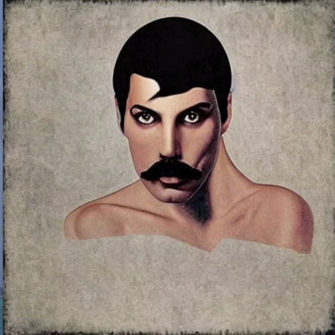 Freddie Mercury in the style of Michelangelo     71